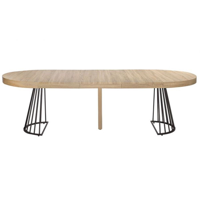 Paris Prix Table De Repas Extensible "Virginia" 110-260cm Beige