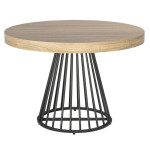 paris prix Table de Repas Extensible "Virginia" 110-260cm Beige