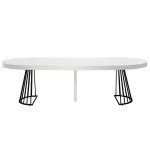Paris Prix Table De Repas Extensible "Virginia" 110-260cm Blanc