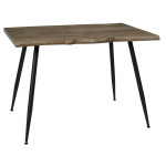 paris prix Table de Repas "Forest II" 110cm Naturel & Noir
