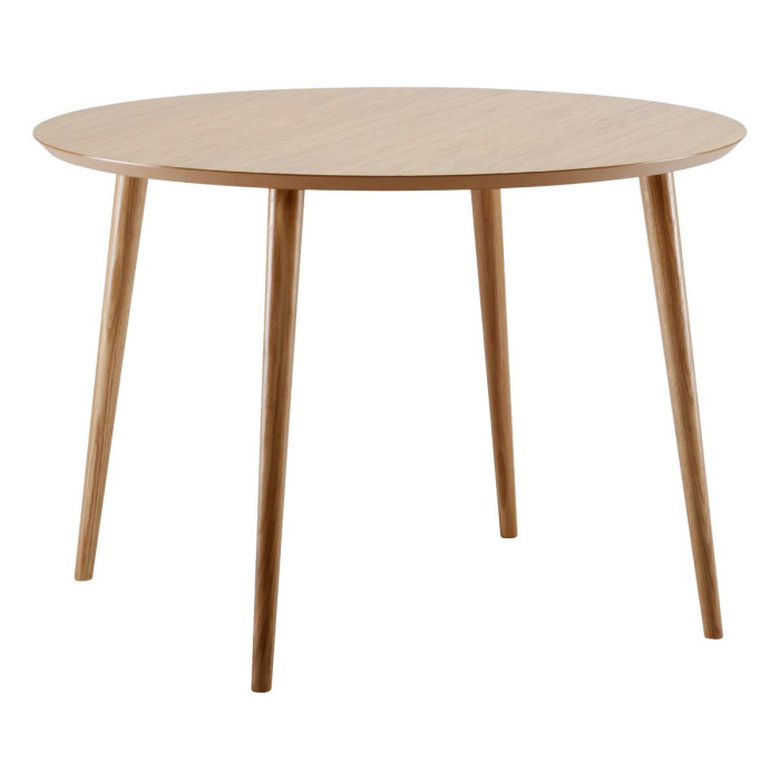 Paris Prix Table De Repas Ronde Bois "Cloyd" 100cm Beige