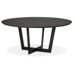 paris prix Table de Repas Ronde Design "Nyna" 120cm Noir