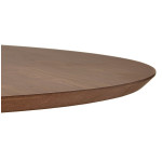 Paris Prix Table De Repas Ronde Design "Nyna" 120cm Noyer