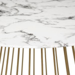 Paris Prix Table De Repas Ronde Design "Rayo" 120cm Blanc