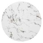 Paris Prix Table De Repas Ronde Design "Rayo" 120cm Blanc