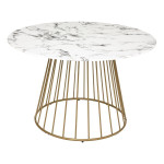 paris prix Table de Repas Ronde Design "Rayo" 120cm Blanc