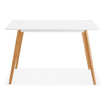 Paris Prix Table De Repas Scandinave "Inge" 120cm Blanc