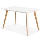 Paris Prix Table De Repas Scandinave "Inge" 120cm Blanc