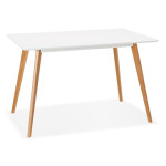 paris prix Table de Repas Scandinave "Inge" 120cm Blanc