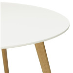 Paris Prix Table De Repas Scandinave "Pacio" 90cm Blanc