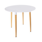 paris prix Table de Repas Scandinave "Pulego" 76cm Blanc