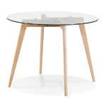 paris prix Table de Repas Scandinave "Rosa" 100cm Naturel