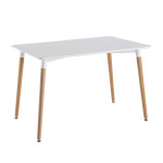paris prix Table de Repas Scandinave "Wyoming" 115cm Blanc