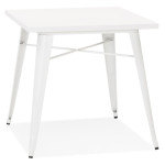 paris prix Table de Repas Vintage "Calaco" 76cm Blanc