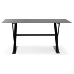 Paris Prix Table Design En Verre "Trinidad" 160cm Noir