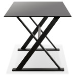 Paris Prix Table Design En Verre "Trinidad" 160cm Noir