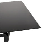 Paris Prix Table Design En Verre "Trinidad" 160cm Noir