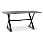 paris prix Table Design en Verre "Trinidad" 160cm Noir