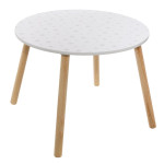 paris prix Table Enfant Design à Motifs "Douceur" 60cm Blanc