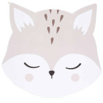 Paris Prix Table Enfant Design "Douceur Renard" 64cm Blanc