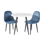 Paris Prix Table Enfant Design "Plaza" 60cm Blanc & Noir