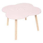 paris prix Table Enfant Filet "Douceur Fleur" 51cm Rose