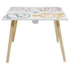 Paris Prix Table Enfant "Monsieur & Madame®" 60cm Multicolore