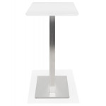 Paris Prix Table Haute Mange-Debout "Pansy" 150cm Blanc & Argent