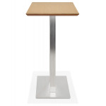 Paris Prix Table Haute Mange-Debout "Pansy" 150cm Naturel & Argent