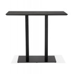 Paris Prix Table Haute Mange-Debout "Pansy" 150cm Noir
