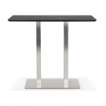 Paris Prix Table Haute Mange-Debout "Pansy" 150cm Noir & Argent