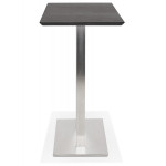 Paris Prix Table Haute Mange-Debout "Pansy" 150cm Noir & Argent