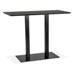 paris prix Table Haute Mange-Debout "Pansy" 150cm Noir