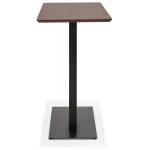 Paris Prix Table Haute Mange-Debout "Pansy" 150cm Noyer & Noir