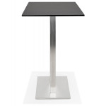 Paris Prix Table Haute Mange-Debout "Pansy" 160cm Noir & Argent