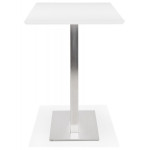 Paris Prix Table Haute Mange-Debout "Pansy" 180cm Blanc & Argent