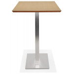 Paris Prix Table Haute Mange-Debout "Pansy" 180cm Naturel & Argent