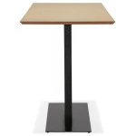 Paris Prix Table Haute Mange-Debout "Pansy" 180cm Naturel & Noir