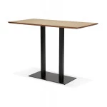 Paris Prix Table Haute Mange-Debout "Pansy" 180cm Naturel & Noir