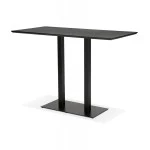 Paris Prix Table Haute Mange-Debout "Pansy" 180cm Noir