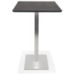 Paris Prix Table Haute Mange-Debout "Pansy" 180cm Noir & Argent