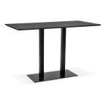 paris prix Table Haute Mange-Debout "Pansy" 180cm Noir