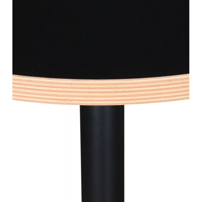 Paris Prix Table Haute Mange-Debout "Vanessa" 105cm Noir