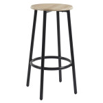 Paris Prix Table Mange Debout & 2 Tabourets "Loka" 86cm Noir