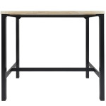 Paris Prix Table Mange Debout & 4 Tabourets "Loka" 100cm Noir