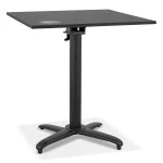 paris prix Table Pliable Carrée Intérieur & Extérieur "Dorthy" 74cm Noir