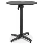 Paris Prix Table Pliable Ronde Intérieur & Extérieur "Dorthy" 74cm Noir