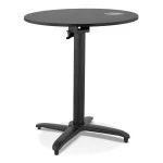 paris prix Table Pliable Ronde Intérieur & Extérieur "Dorthy" 74cm Noir