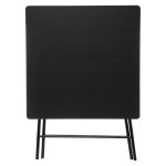 Paris Prix Table Pliante Design "Bivouac" 80x80cm Noir