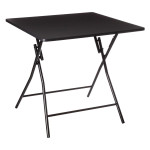 paris prix Table Pliante Design "Bivouac" 80x80cm Noir